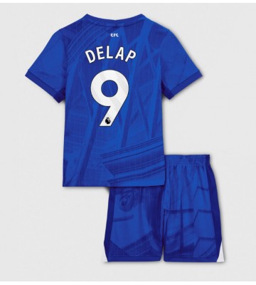 Chelsea Liam Delap #9 Hjemmebanetrøje Børn 2025-26 Kortærmet (+ Korte bukser)